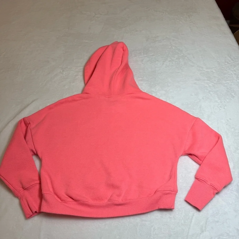 Justice Coral Cropped Fleece Hoodie
